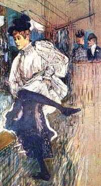  Henri  Toulouse-Lautrec Jane Avril Dancing oil painting picture